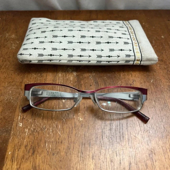 Levi Strauss Eyeglasses Frames LS4003 Red Red‎ Rectangular Full Rim 50-15-135 - Picture 2 of 8
